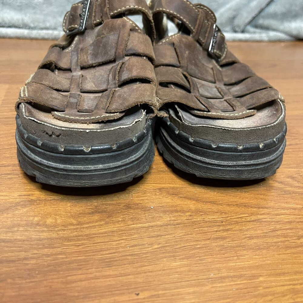 Skechers Women 90s Y2K Chunky Jammers Fisherman Brown Buckle Lug Sandal 6* - Picture 6 of 11
